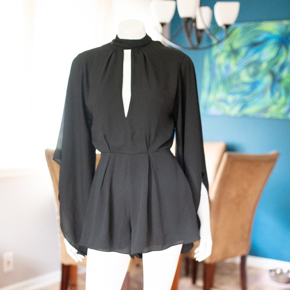 Women's Black Dress Romper size 6